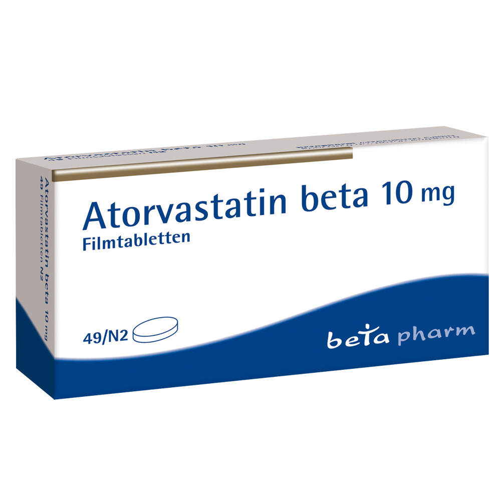 Atorvastatin beta 10mg 49 St Filmtabletten
