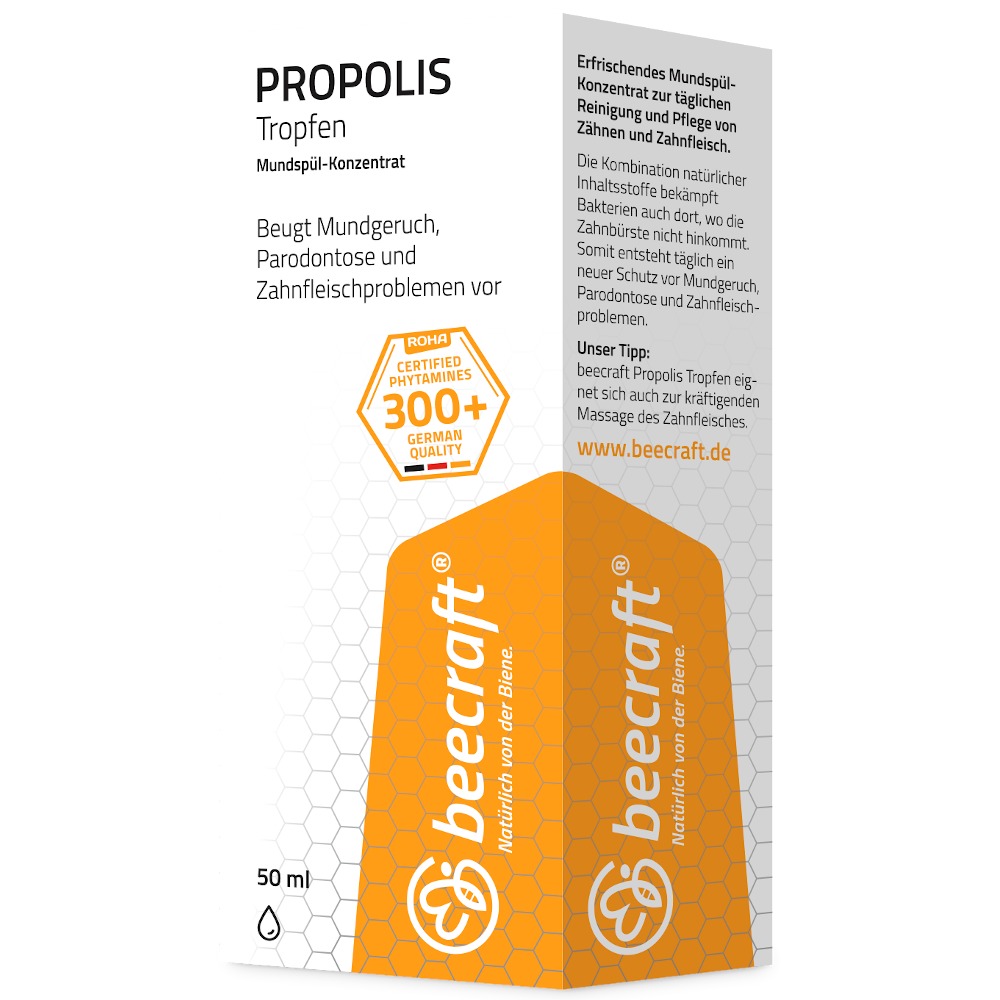 beecraft PROPOLIS Tropfen Mundspül-Konzentrat 50 ml Tropfen