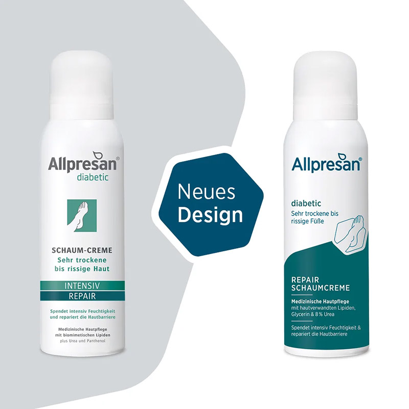 Allpresan diabetic INTENSIV REPAIR SCHAUM-CREME 125 ml Schaum