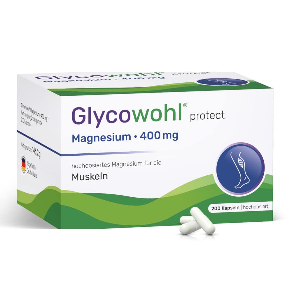 Glycowohl protect Magnesium 400mg 200 St Kapseln