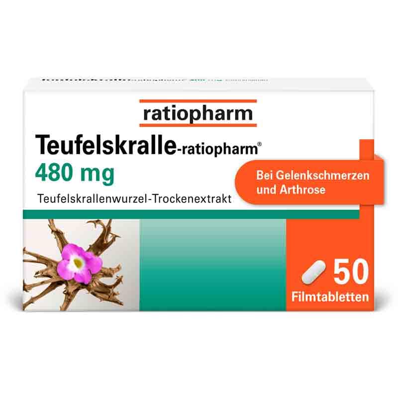 Teufelskralle-ratiopharm 480 mg 50 St Filmtabletten