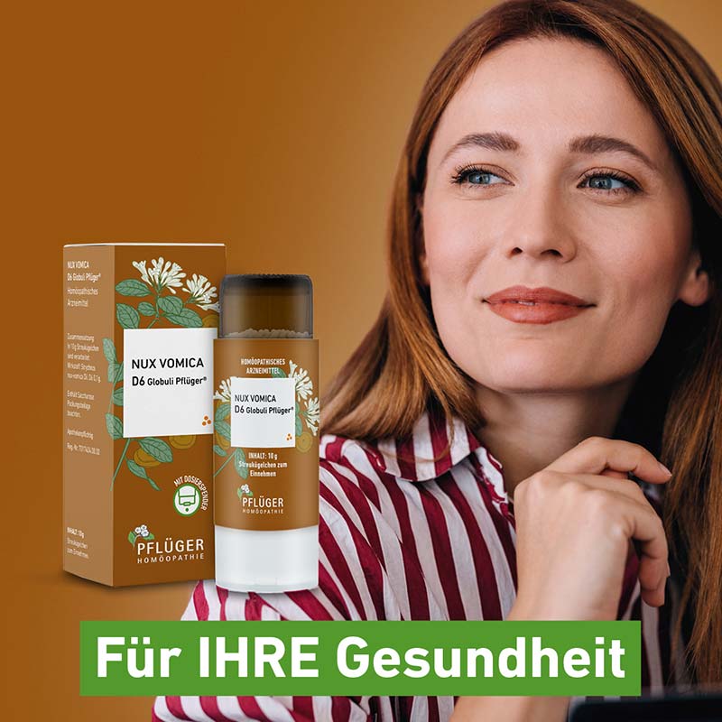NUX VOMICA D6 Globuli Pflüger 10 g Globuli