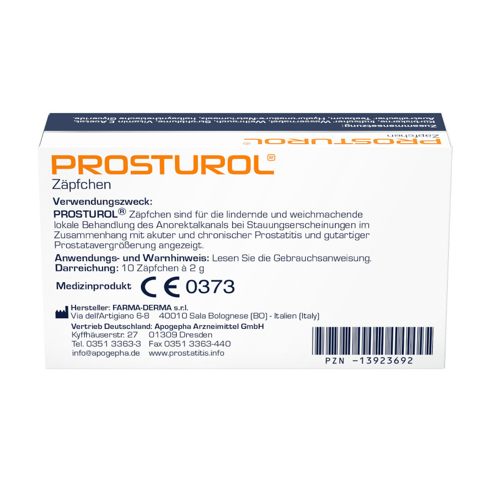 PROSTUROL Zäpfchen 10 St Suppositorien