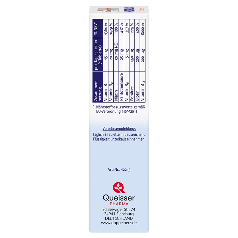 Doppelherz system B-KOMPLEX ENERGIE + NERVEN + LEISTUNG 60 St Tabletten