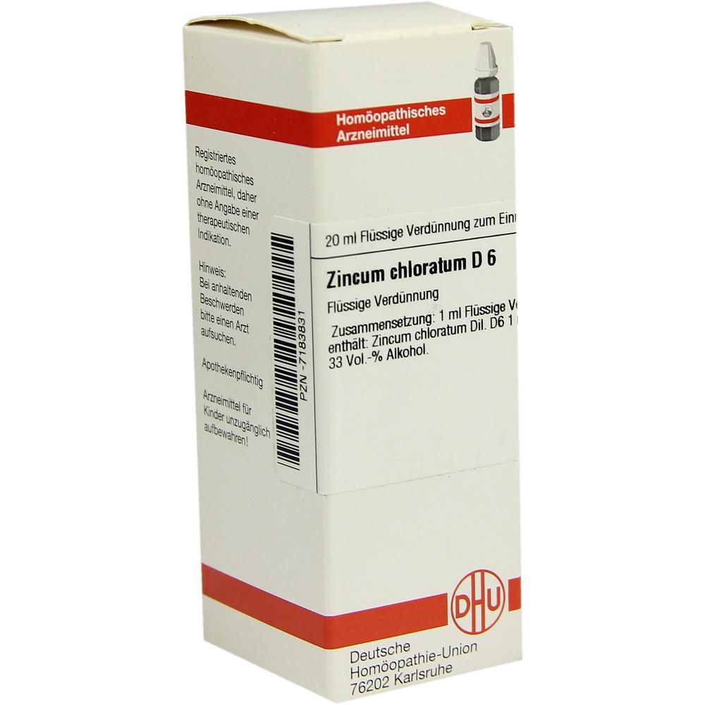 ZINCUM CHLORATUM D 6 Dilution 20 ml Dilution