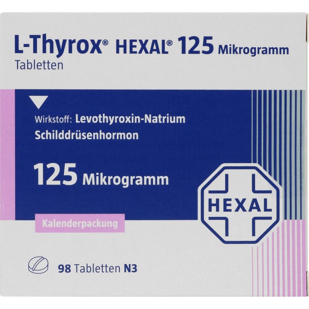 L-Thyrox Hexal 125 98 St Tabletten in Kalenderpackung