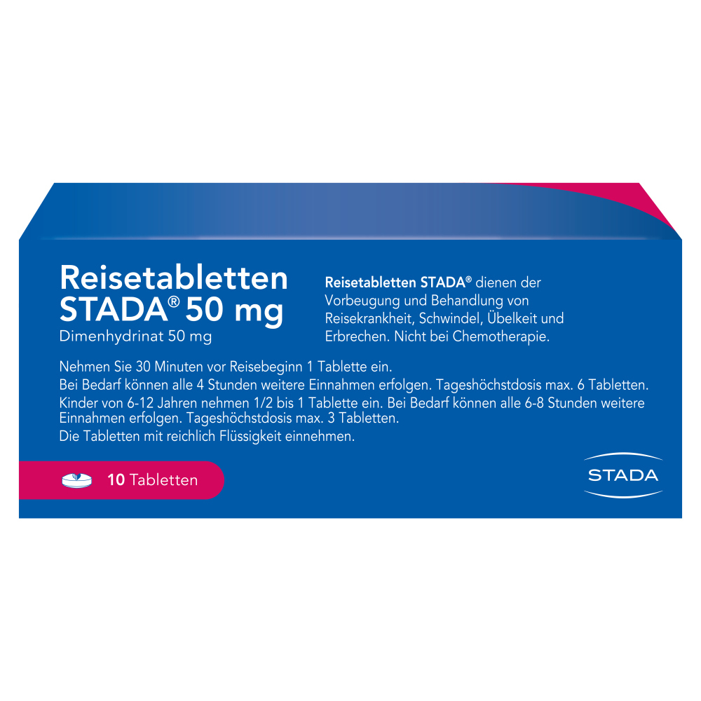 Reisetabletten STADA 50mg 10 St Tabletten
