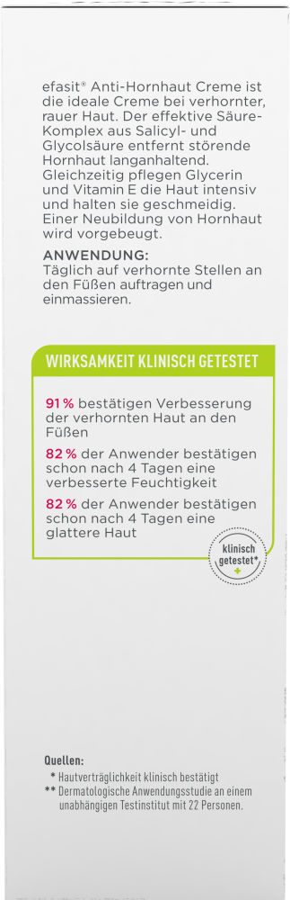 efasit ANTI-HORNHAUT CREME 75 ml Creme
