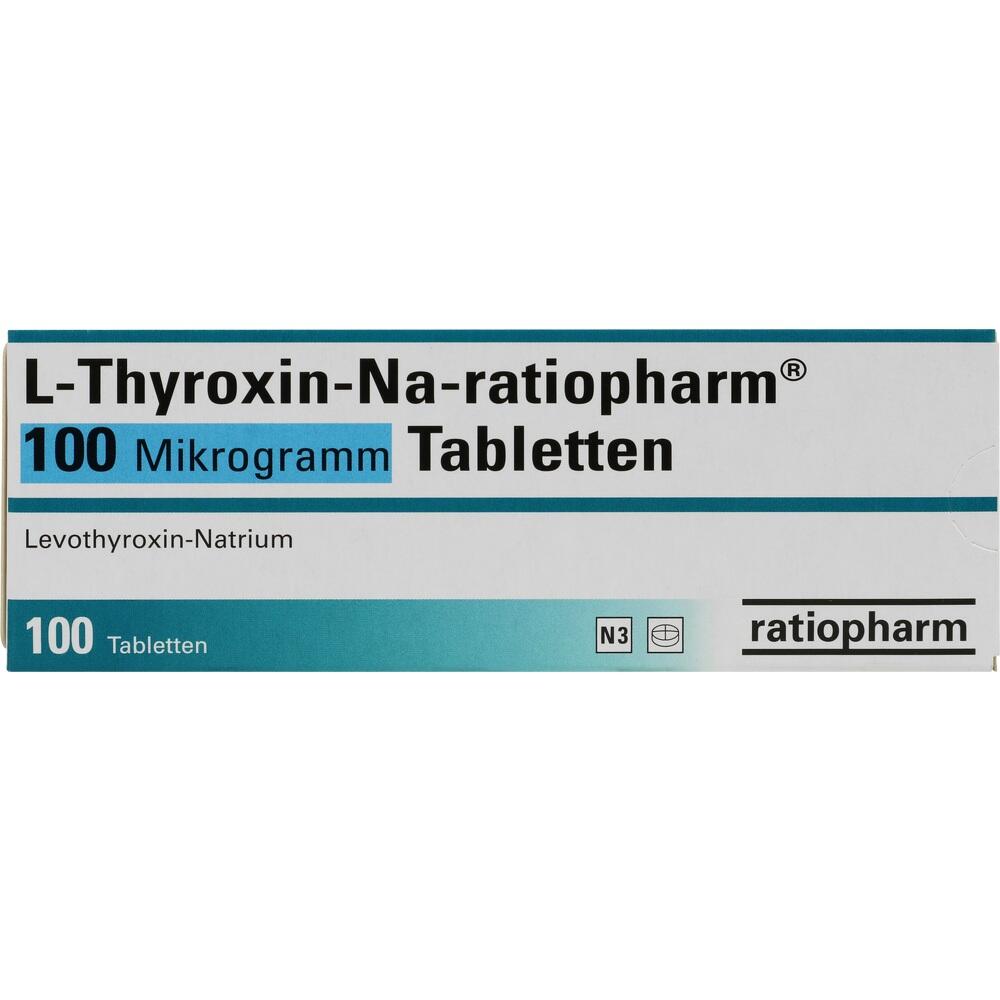L-THYROXIN-Na ratiopharm 100 Mikrogramm Tabletten 100 St Tabletten