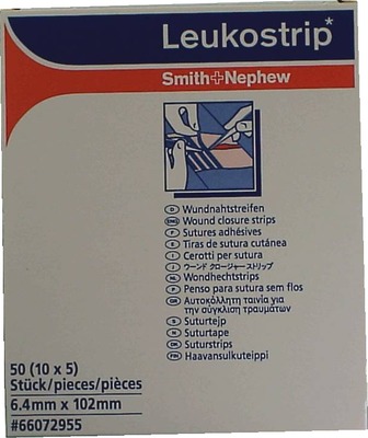 LEUKOSTRIP Wundnahtstreifen 6,4x102 mm 10X5 St Pflaster