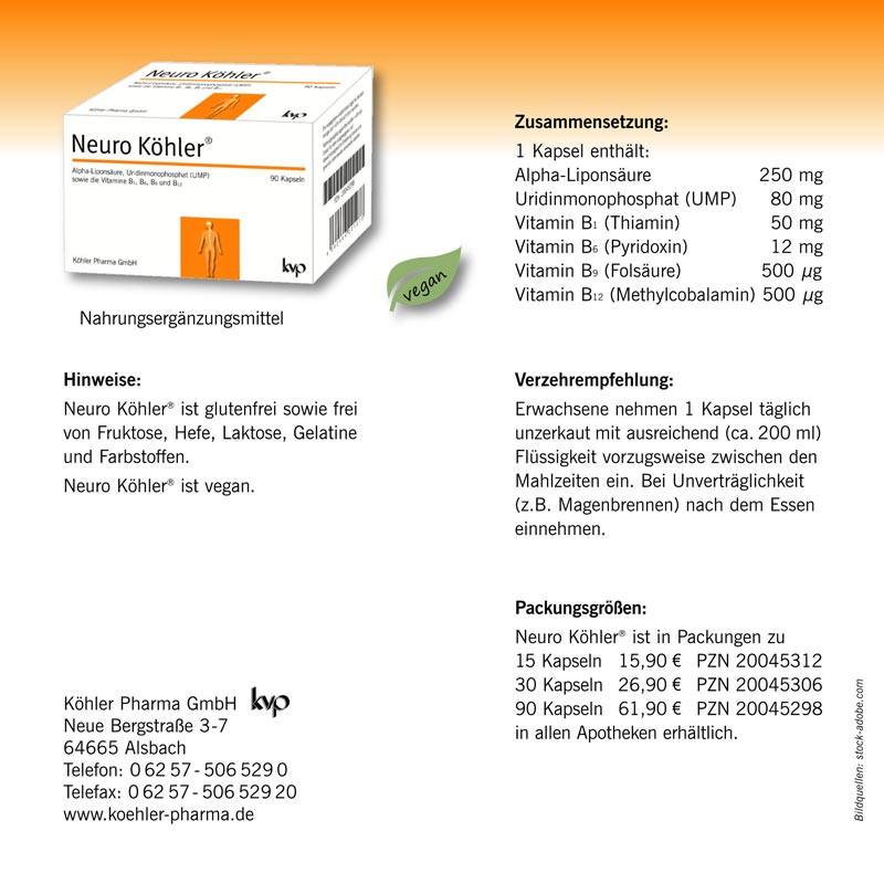 Neuro Koehler 90 Kapseln 90 St Kapseln