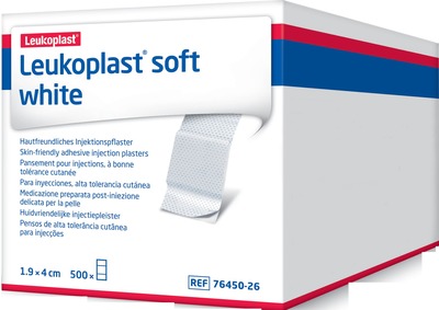 Leukoplast soft white 1.9x4cm 500x 1 St Pflaster