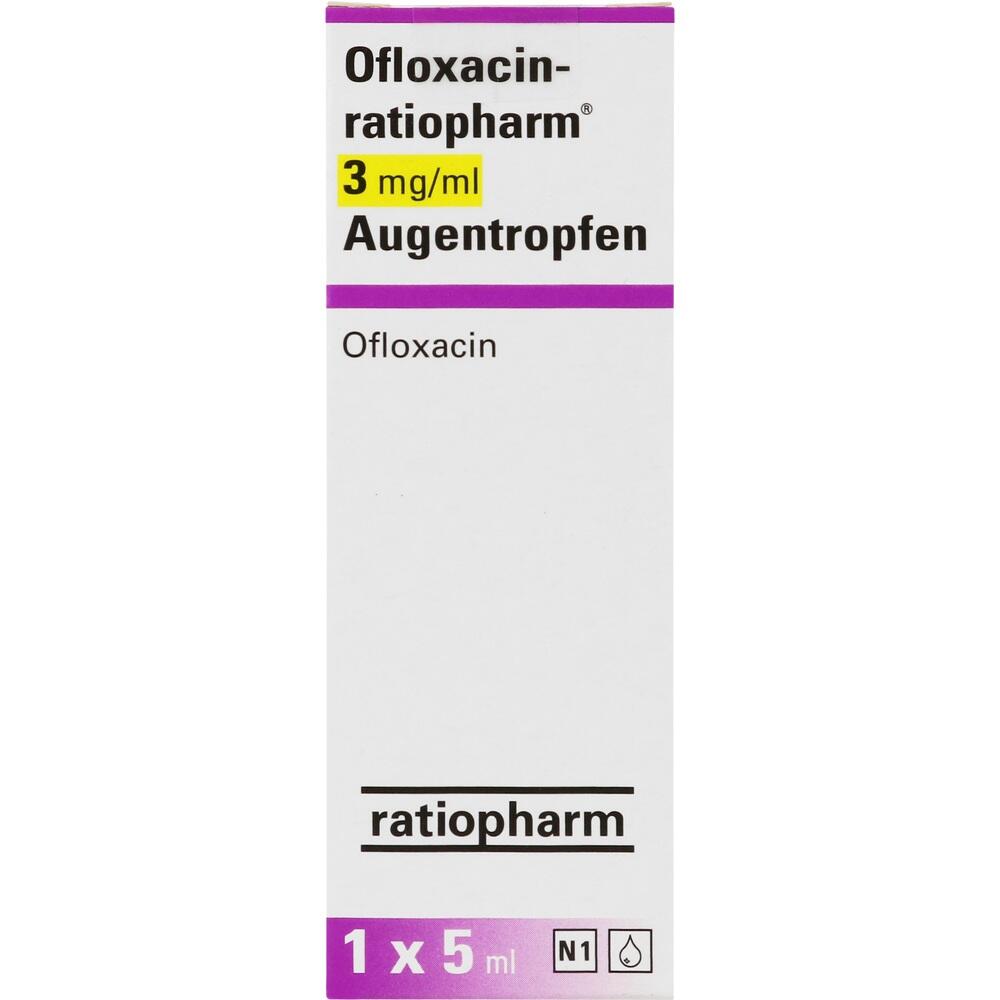 OFLOXACIN ratiopharm 3 mg/ml Augentropfen 1X5 ml Augentropfen