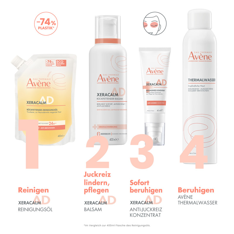 Avène XERACALM AD RÜCKFETTENDES REINIGUNGSÖL 400 ml Öl