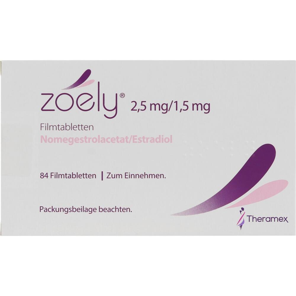 Zoely 2,5mg/1,5mg 3X28 St Filmtabletten