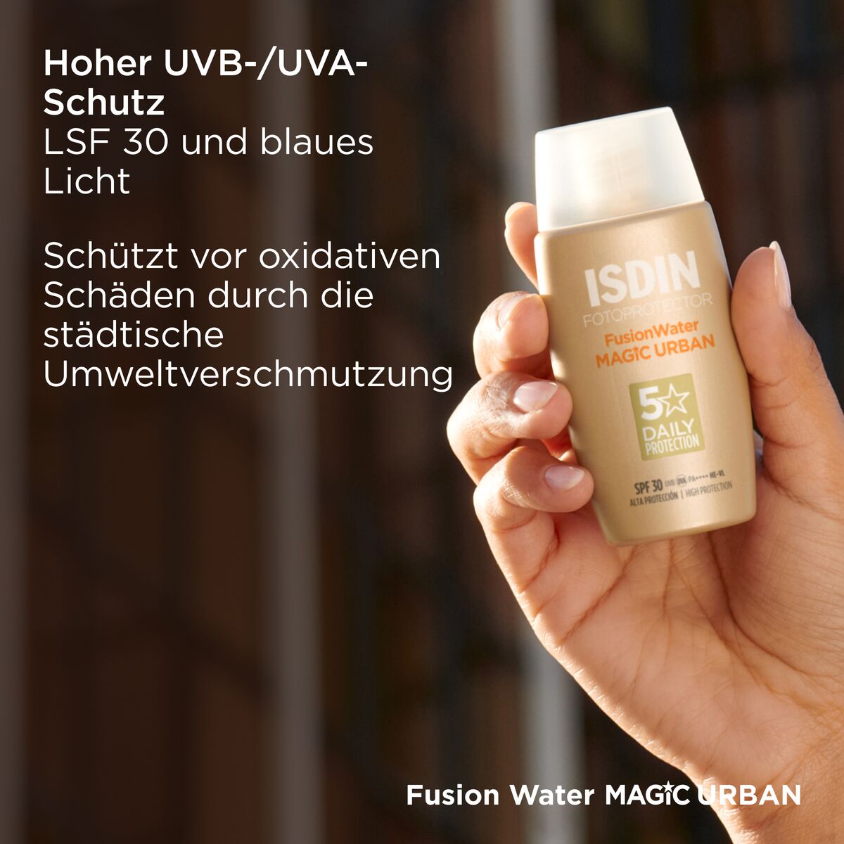 ISDIN Fotoprotector FusionWater Urban Sonnencreme 30 50 ml Emulsion