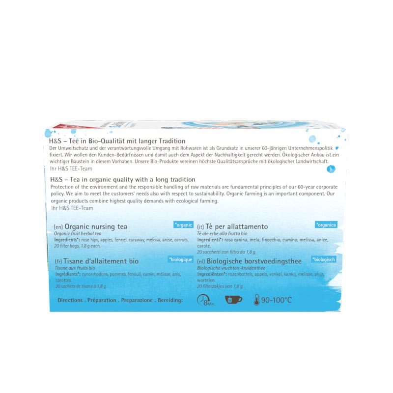 H&S Bio Stilltee für Mütter N 20X1.8 g Filterbeutel