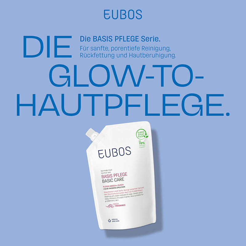 EUBOS BASISPFLEGE FLÜSSIG WASCH+DUSCH WASCHLOTION Nachfüllbeutel 400 ml Flüssigkeit