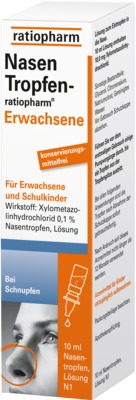 NasenTropfen-ratiopharm Erwachsene 10 ml Nasentropfen