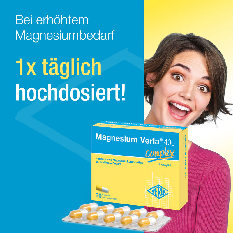 Magnesium Verla 400 complex 60 St Kapseln