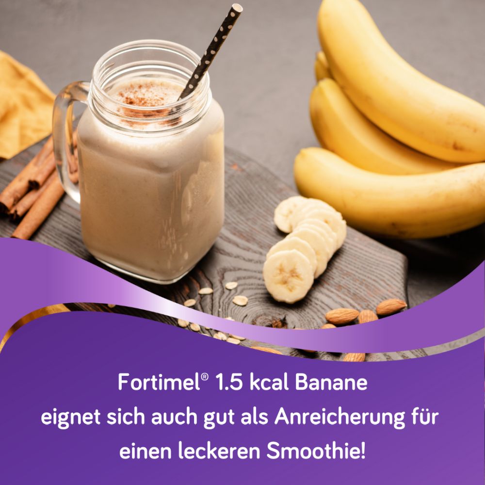 NUTRICIA Fortimel 1,5kcal / ml Bananen-Geschmack 4X200 ml Flüssigkeit