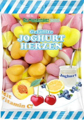 Dr. Munzinger Gefüllte JOGURTHERZEN 200 g