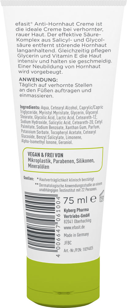 efasit ANTI-HORNHAUT CREME 75 ml Creme