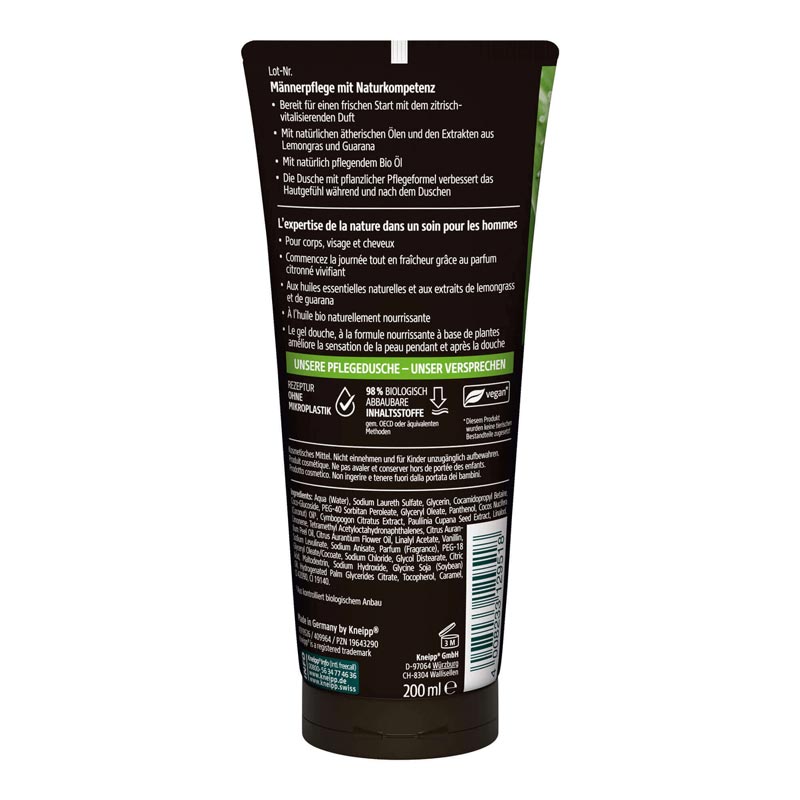 Kneipp MEN 3IN1 PFLEGEDUSCHE STARTKLAR 200 ml Duschgel