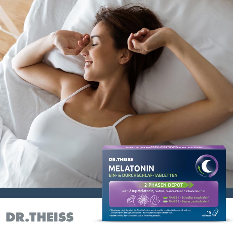 DR. THEISS MELATONIN EIN- & DURCHSCHLAFTABLETTEN 15 St Tabletten