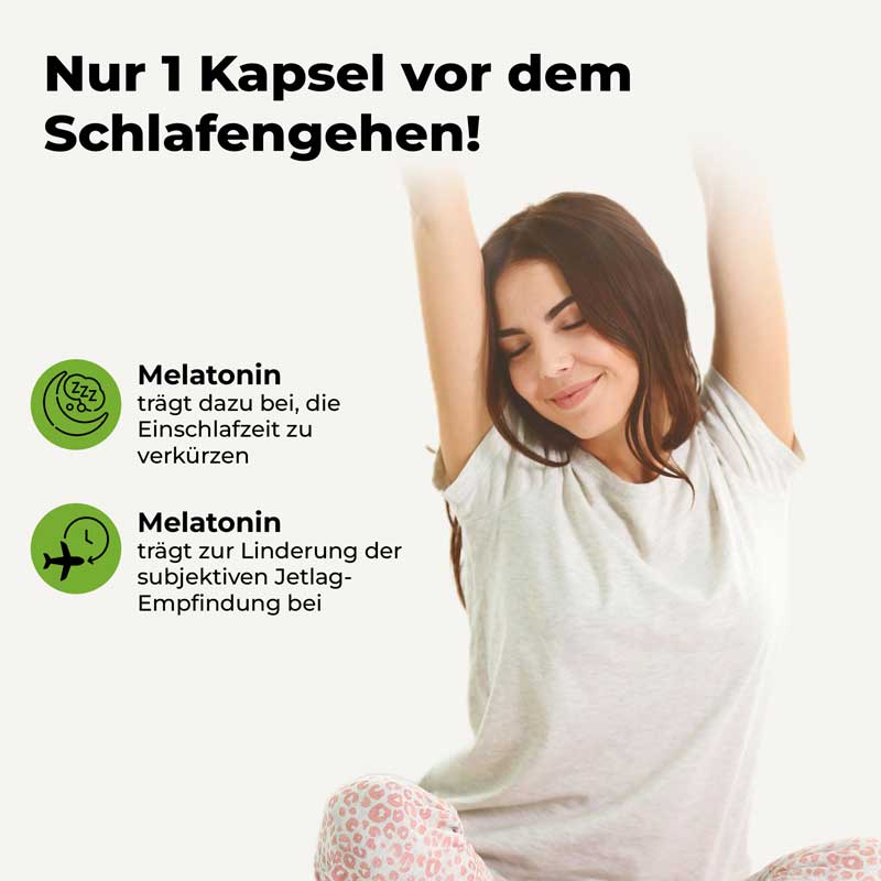 Avitale MELATONIN Plus Passionsblume und Baldrian 60 St Kapseln