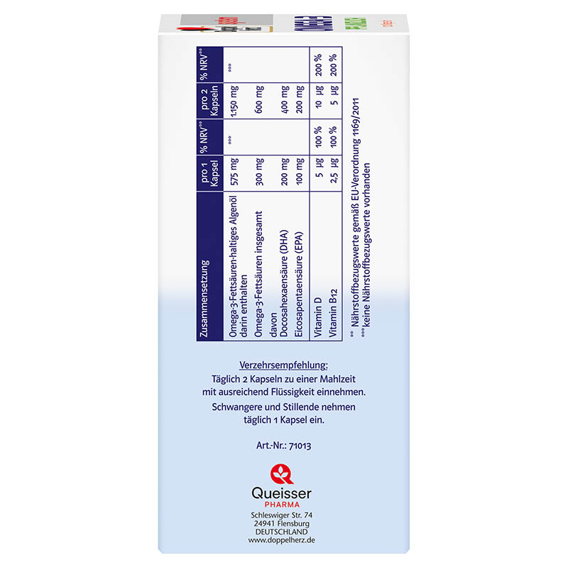 Doppelherz system OMEGA-3 PFLANZLICH 120 St Kapseln