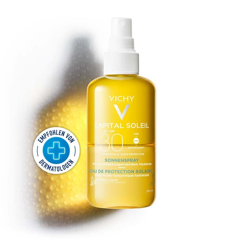 VICHY IDEAL Soleil Sonnenspray + Hyaluron LSF 30  200 ml Spray