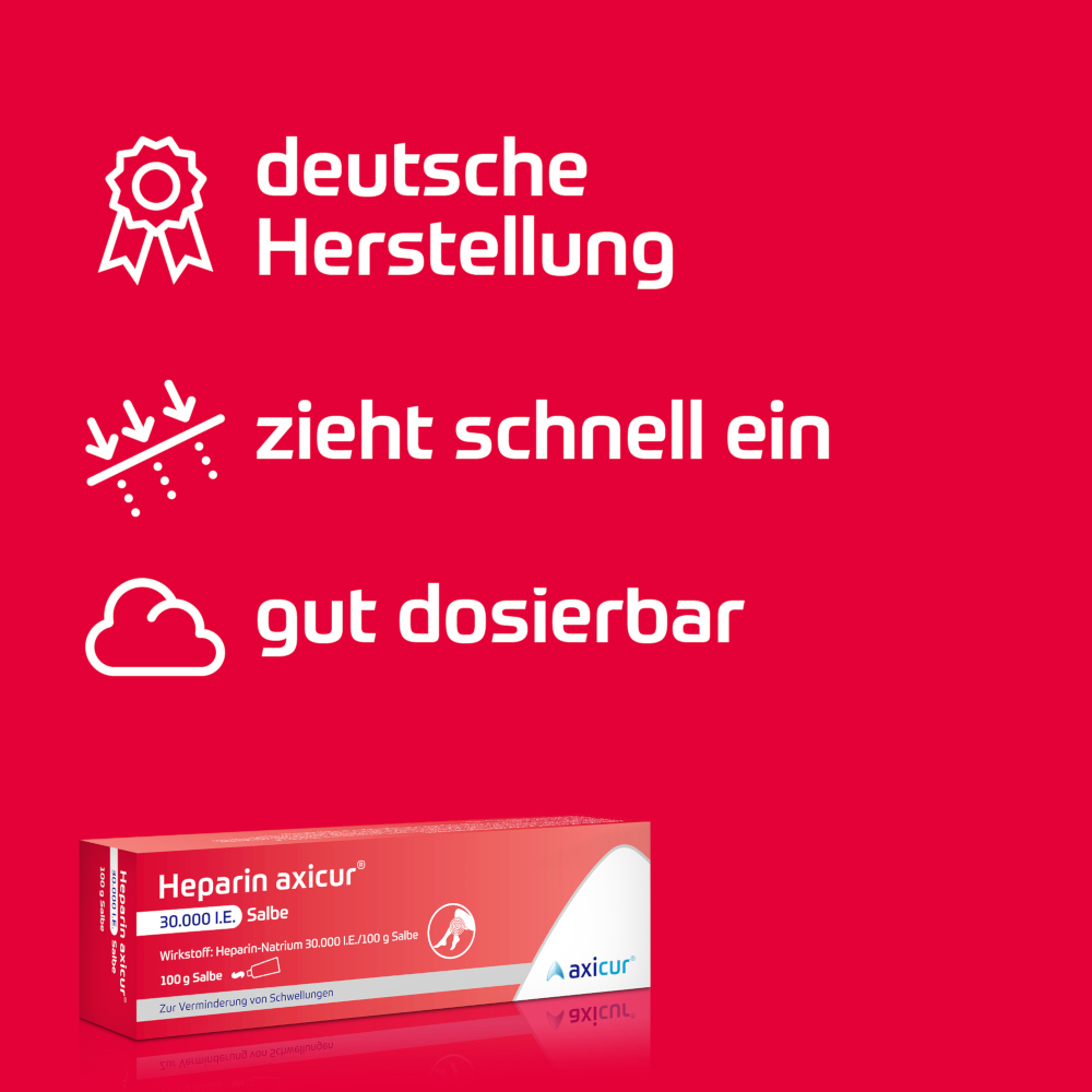 Heparin axicur 30.000 I.E. Salbe  100 g Salbe