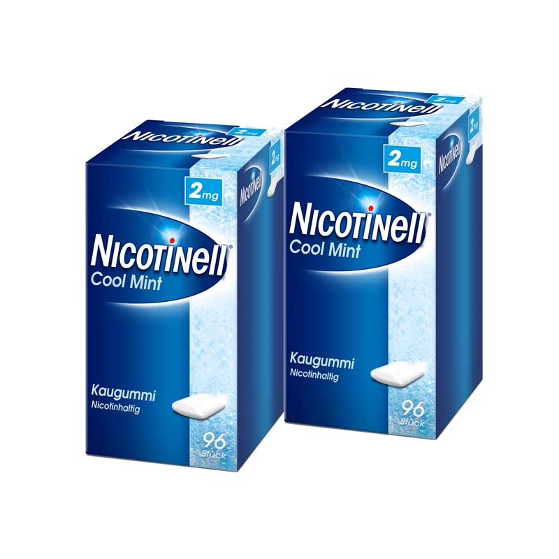 NICOTINELL 2mg Cool Mint Doppelpack 2X96 St Kaugummi