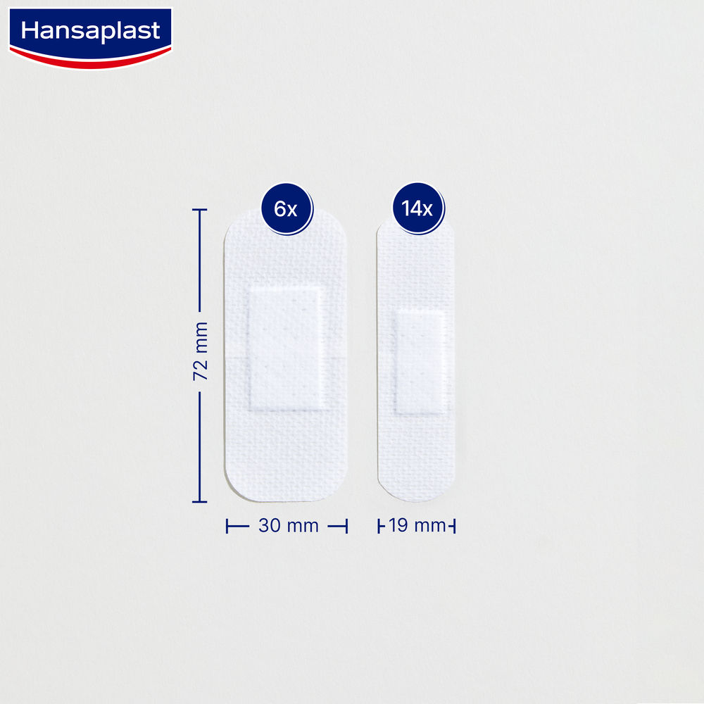 Hansaplast SENSITIVE 20 Strips 20 St Pflaster
