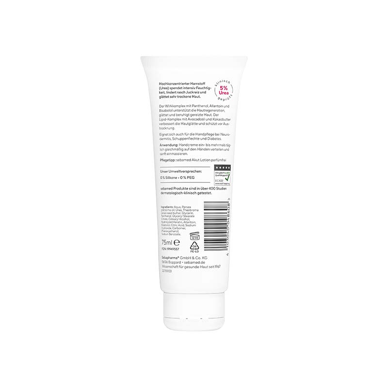 sebamed Urea 5% AKUT HANDCREME PARFÜMFREI 75 ml Creme