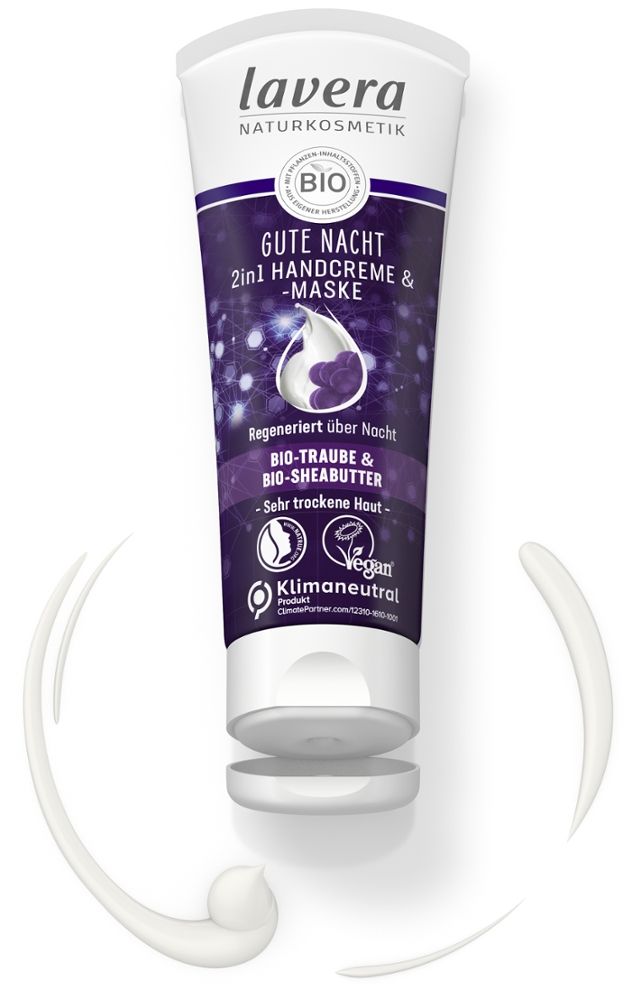 lavera GUTE NACHT 2in1 HANDCREME & -MASKE 75 ml Creme