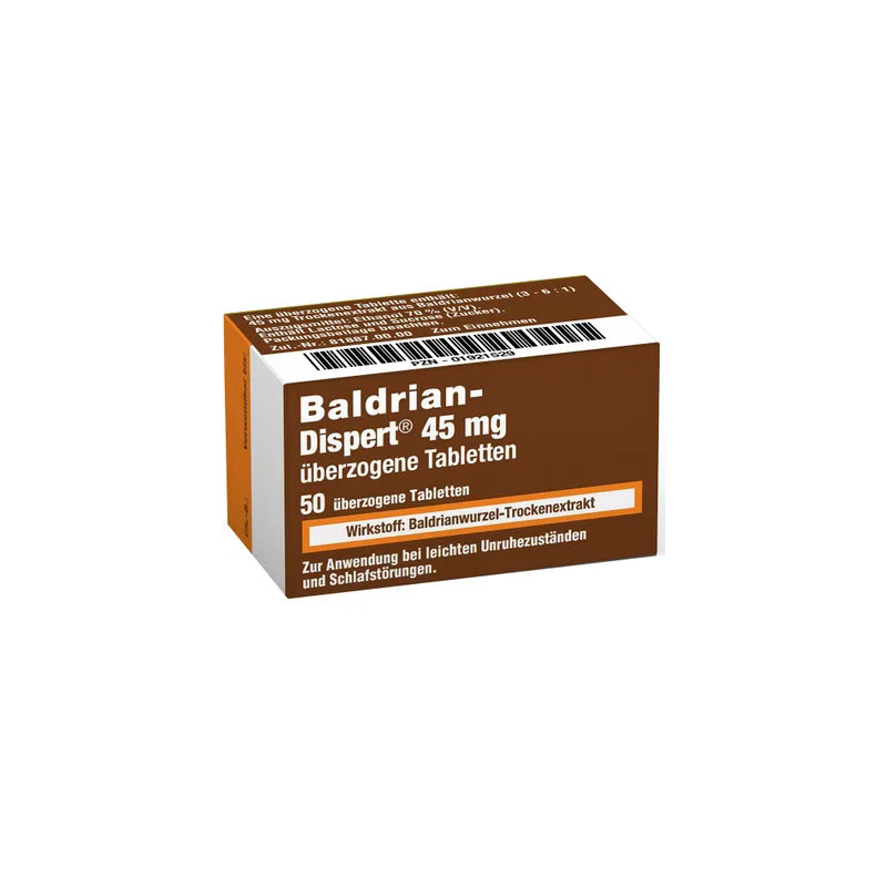 Baldrian-Dispert 45mg 50 St Überzogene Tabletten