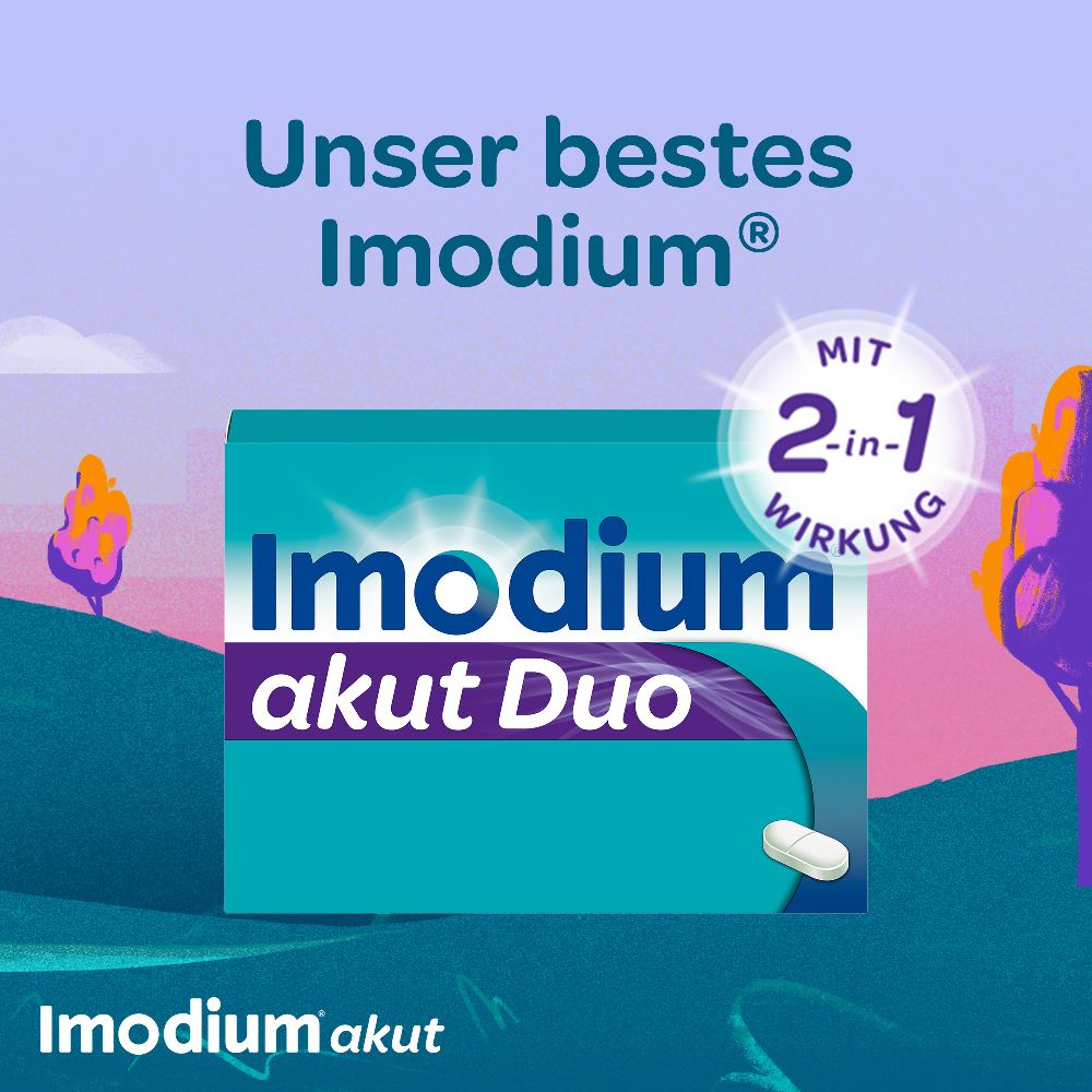 Imodium akut Duo - bei akutem Durchfall mit Blähungen