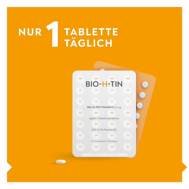BIO-H-TIN VITAMIN H 2,5 mg, 2x84 für 2x12 Wochen  2X84 St Tabletten