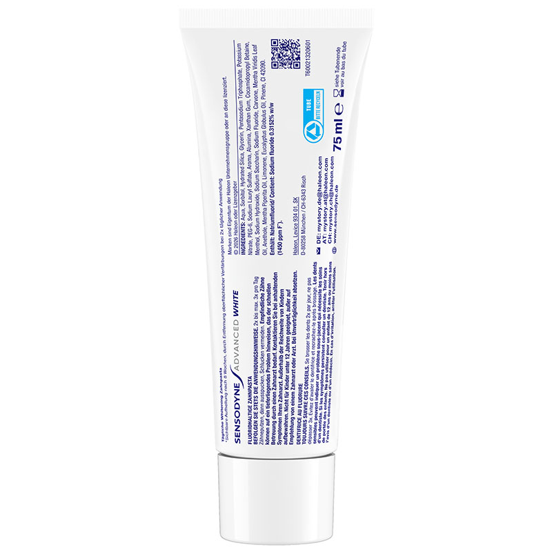 SENSODYNE ADVANCED WHITE 75 ml Zahnpasta