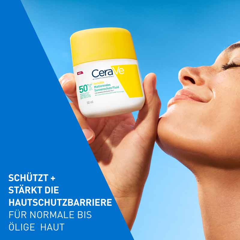CeraVe Invisible Mattierendes Sonnenschutz Fluid 50 ml Flüssigkeit