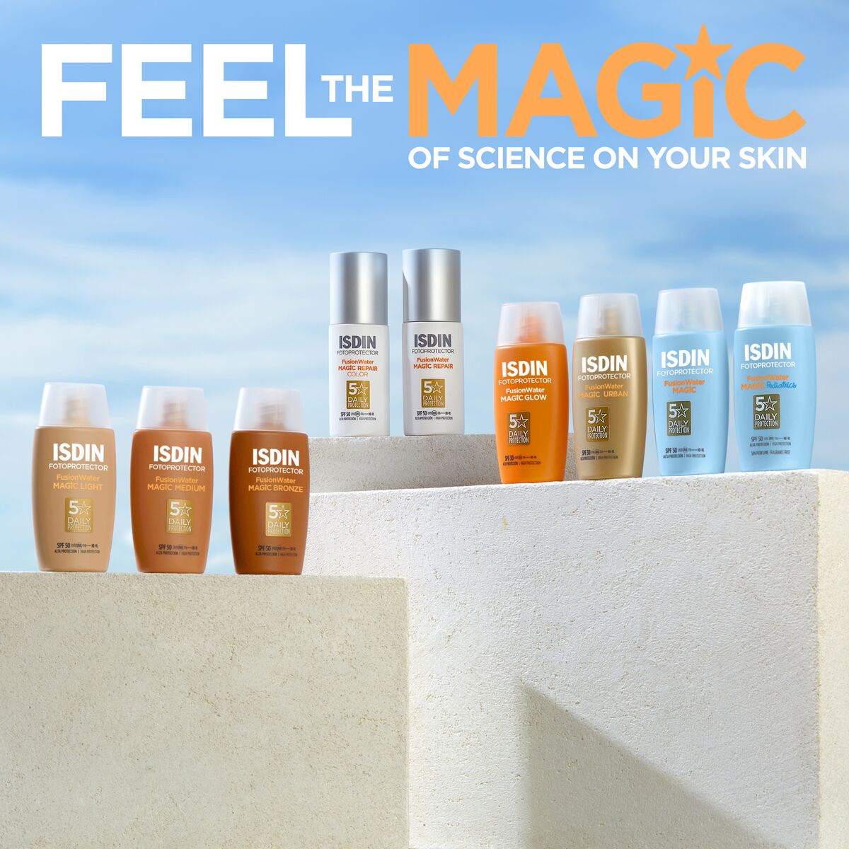 ISDIN Fotoprotector FusionWater MAGIC Repair Color LSF 50 50 ml Creme