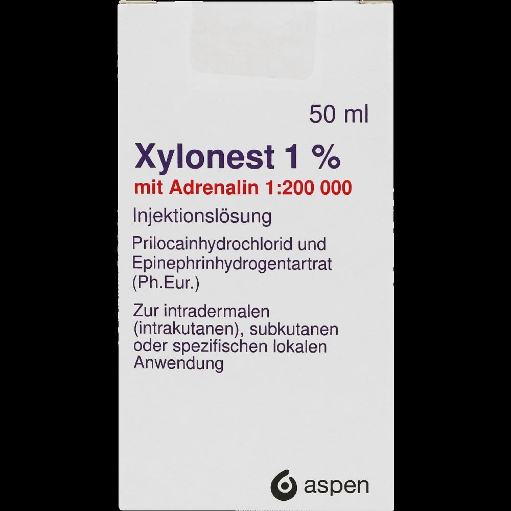 XYLONEST 1% m. Adrenalin Fl. Injektionslösung 50 ml Injektionslösung