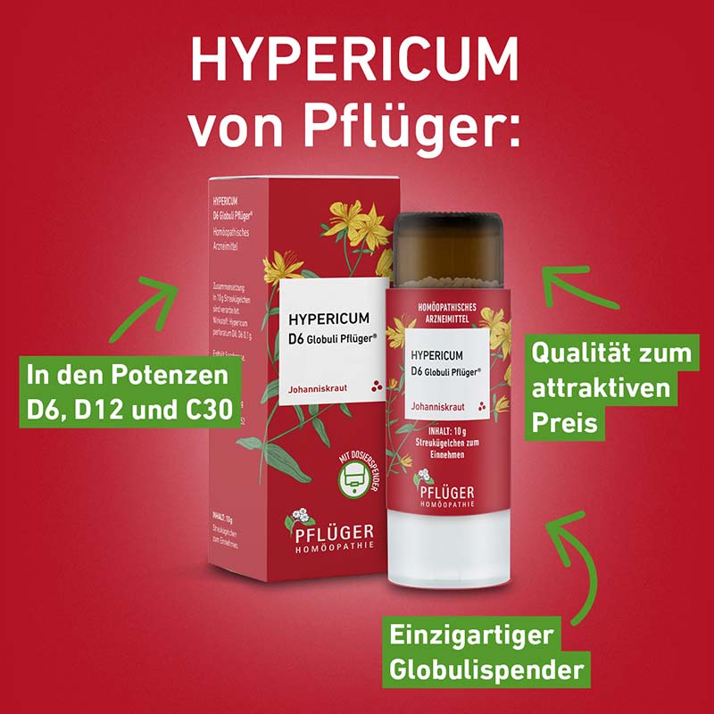 Hypericum C30 Globuli Pflüger 10 g Globuli
