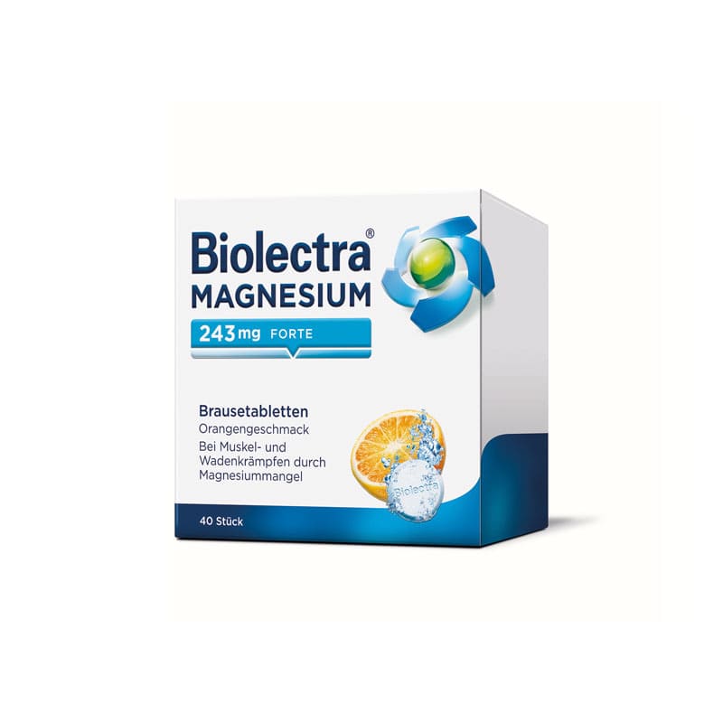 Biolectra MAGNESIUM 243mg FORTE Orange 40 St Brausetabletten