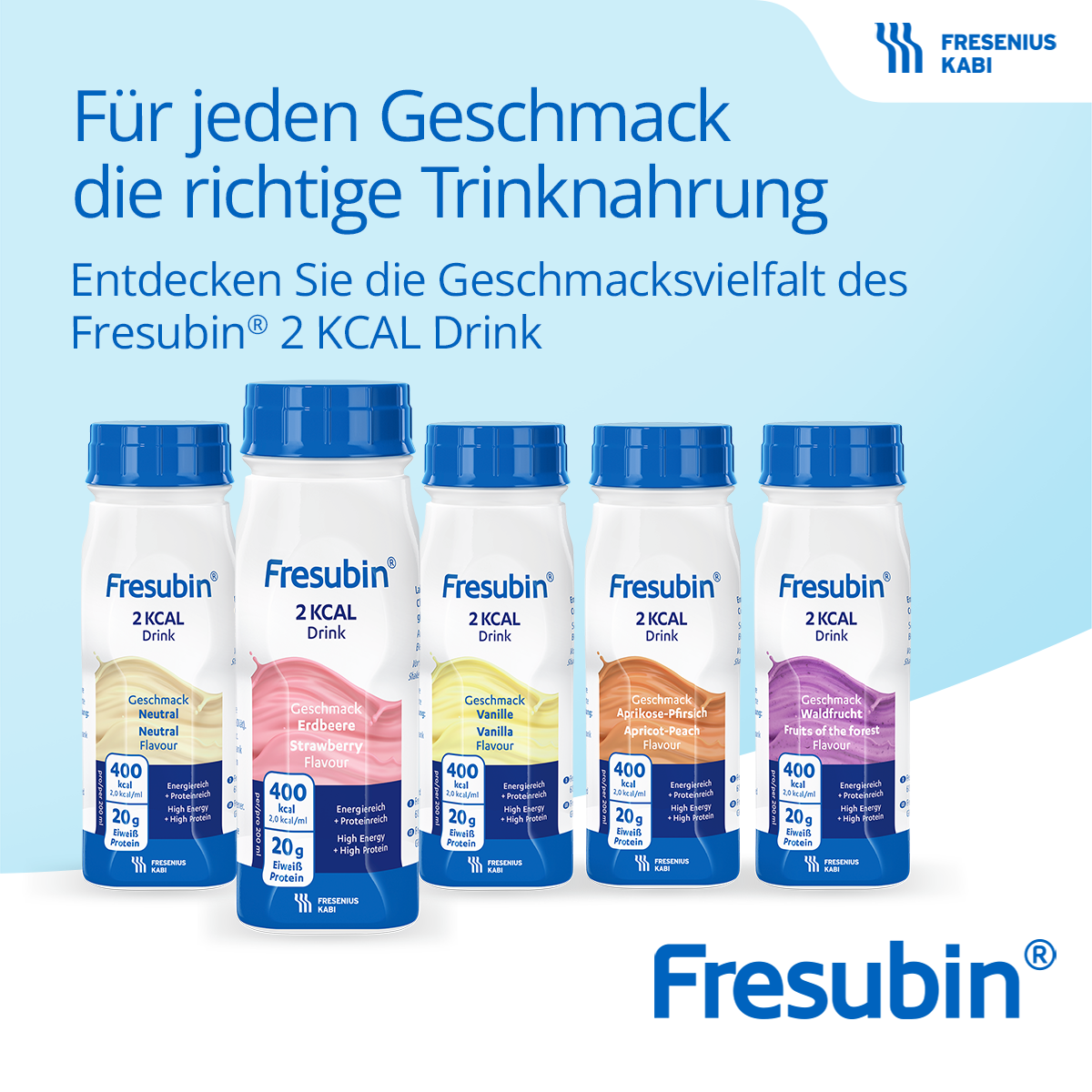 Fresubin 2 KCAL Drink Erdbeere 4X200 ml Flüssigkeit