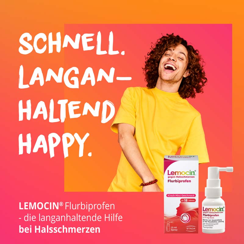 Lemocin gegen Halsschmerzen Flurbiprofen 15 ml Spray