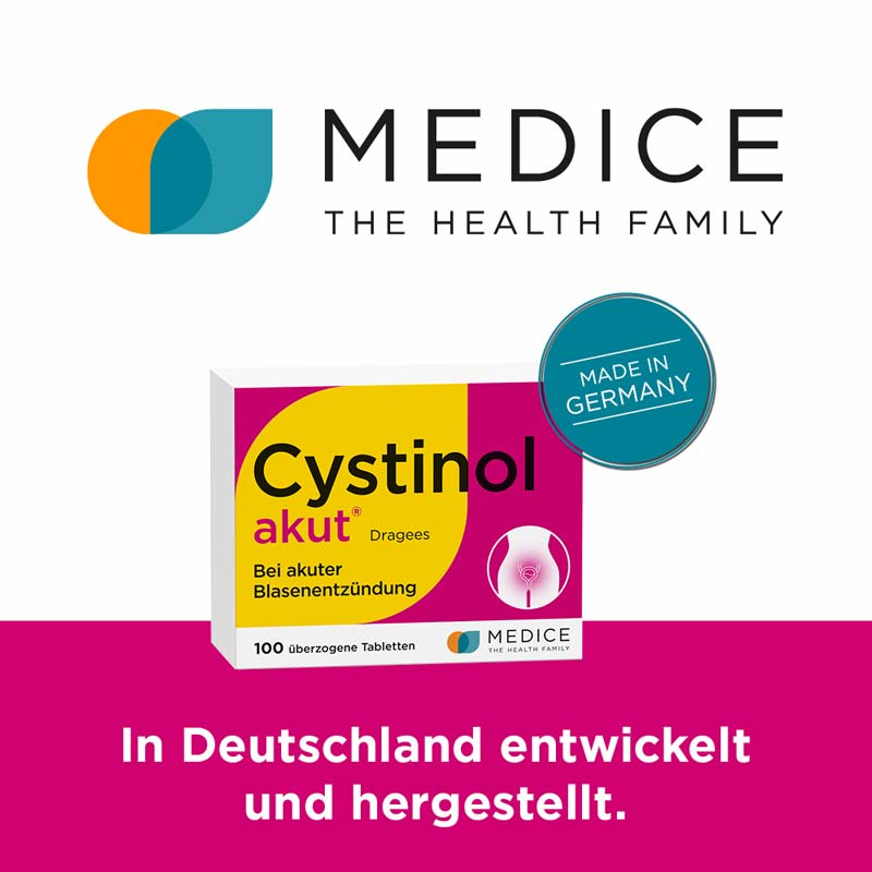 Cystinol akut bei akuter Blasenentzündung & Harnwegsinfektion 100 St Überzogene Tabletten