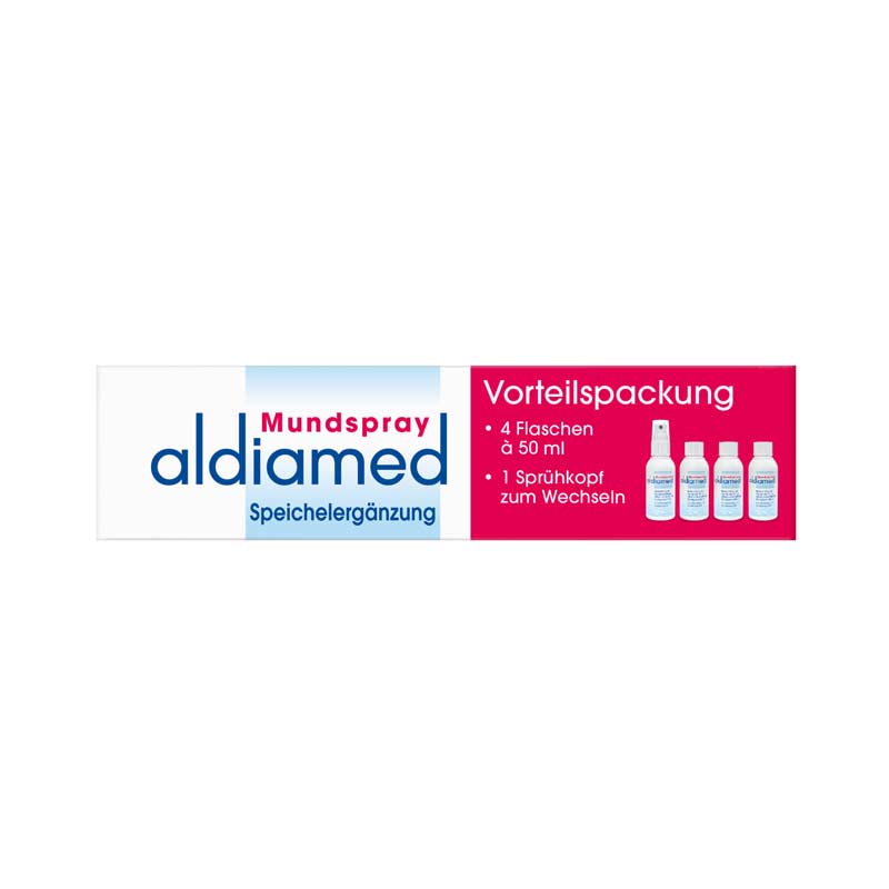 aldiamed Mundspray Speichelergänzung 4X50 ml Spray